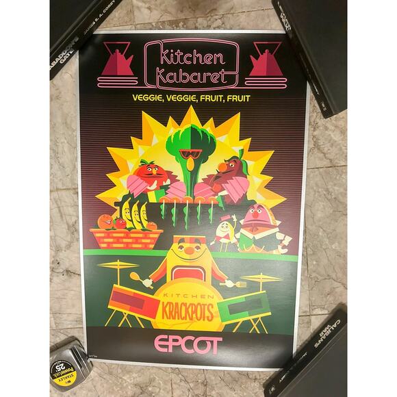 Epcot Kitchen Kabaret Limited Edition Serigraph 18 X 27 207/300 The Land - Picture 3 of 10
